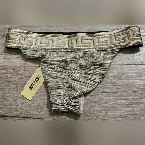NwT Dolcessa bikini Gold Size S - Picture 3 of 5